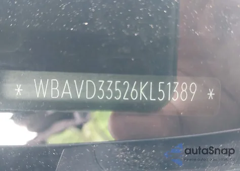 2006 BMW 330Xi из США, поврежденный, VIN WBAVD33526KL51389